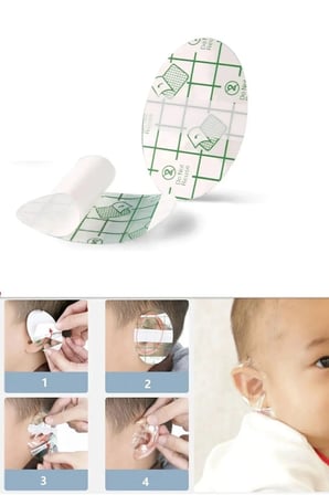 Su Geçirmez Yapışkanlı Kulak Koruyucu Bant 10 Lu Paket