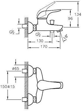 ArtemA Ares A41617 Banyo Bataryası