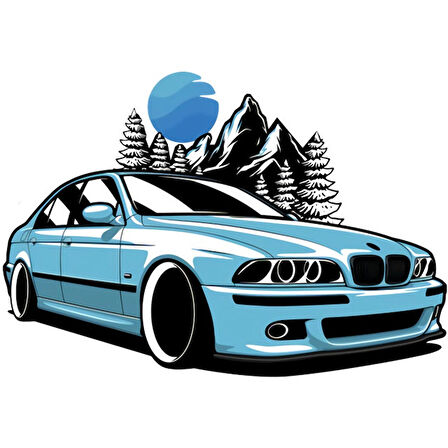 E46 E90 Drift Araba Oto Sticker Yapıştırma 14cm md1
