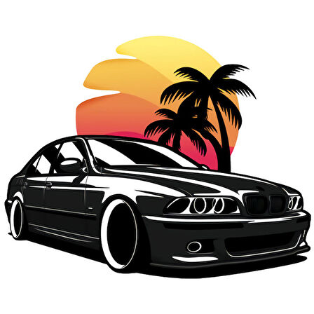 E46 E90 Drift Araba Oto Sticker Yapıştırma 14cm md3
