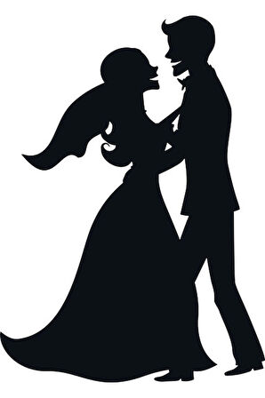 Evlenme Teklifi Oto Sticker Yapıştırması Siyah Renk 20CM