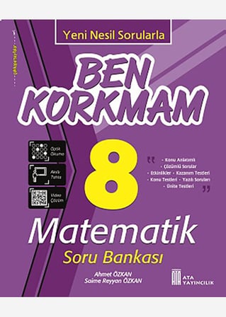 8.Sınıf Ben Korkmam Türkçe-Matematik-Fen Bilimleri-TC İnkılap Tarihi Soru Bankası Seti