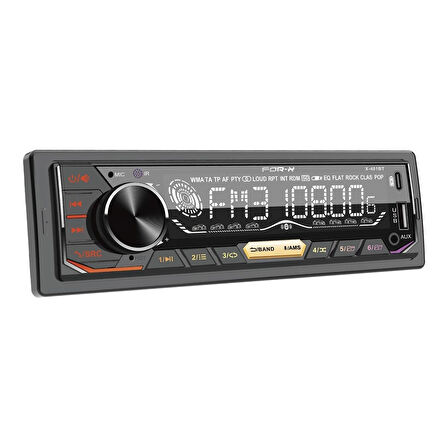 For-X X-401BT-FM-MP3-WMA-FLAC-BT 5.1-USB 2A ŞARZ-2 ANFİ ÇIKIŞLI-İOS-ANDROİD APP KONTROL OTO TEYP