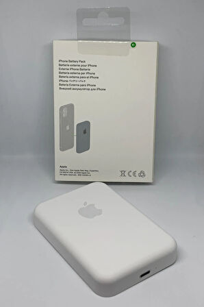 Iphone 6000 Mah Magsafe Battery Pack Powerbank Kablosuz Şarj Ios 8/x/11/12/13/14/15 Uyumlu