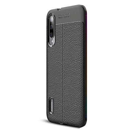 Gpack Xiaomi Mi 9 Lite Kılıf Niss Silikon Deri Görünümlü