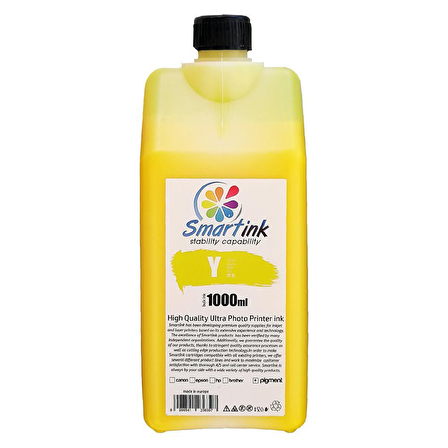 Smartink Epson Muadil 1000ml Sarı Pigment Mürekkep