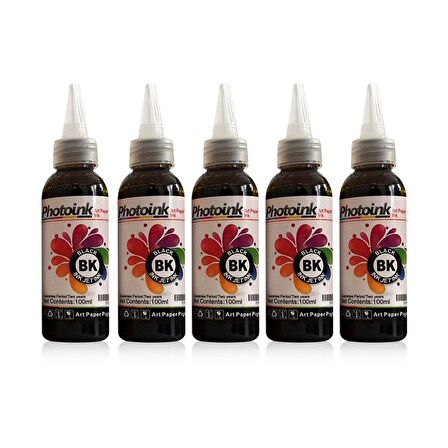 Kuşe Mürekkep 500ml Siyah Renk