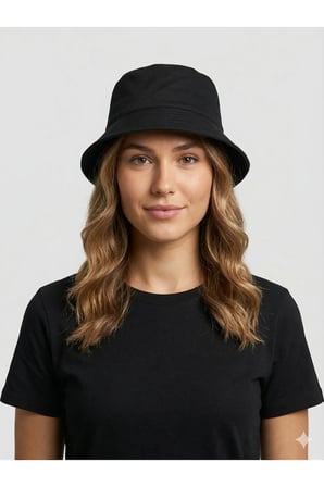 YAZLIK BUCKET MODEL PAMUKLU GABARDİN KUMAŞ KOVA ŞAPKA