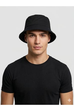 YAZLIK BUCKET MODEL PAMUKLU GABARDİN KUMAŞ KOVA ŞAPKA