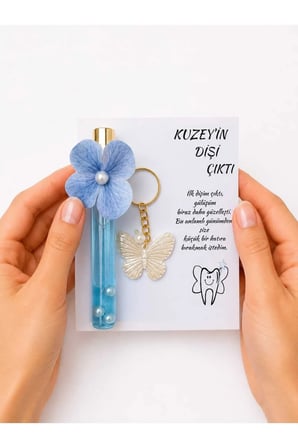 Dehaparty Diş Buğdayı Hediyelikli Parti Seti 8 Kişilik Mavi Konsept