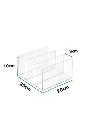 Clutch Çanta ve Cüzdan Organizer (3 Bölmeli 25cm x 20cm)
