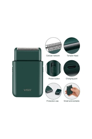 V-390 Profesyonel Sakal Tıraş Makinesi Şarjlı Mini Shaver - Sinekkaydı Sıfırlama