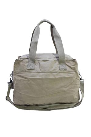 Klinkır Kadın Omuz Çantası Çok Cepli Hafif Kumaş Çapraz Askılı