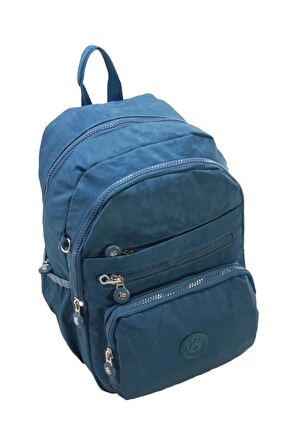 Klinkır Kumal Sırt Çantası Orta Boy Çok Cepli Hafif Kumaş Yağmur Geçirmez 