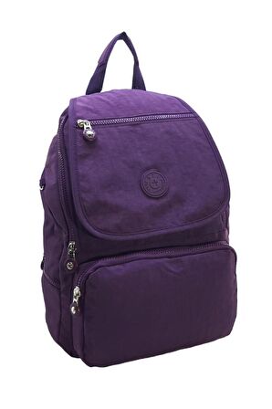 571 Collection Kadın Sırt Çantası Yağmur Geçirmez Hafif Klinkır Kumaş Çok Cepli