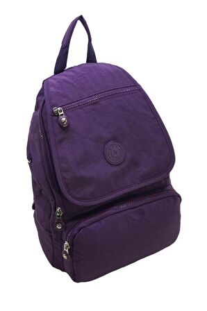 571 Collection Kadın Sırt Çantası Yağmur Geçirmez Hafif Klinkır Kumaş Çok Cepli