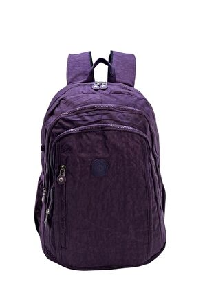  Klinkır Bayan Sırt Çantası Büyük Boy Yağmur Geçirmez Hafif Kumaş Çok Cepli Kadın Okul Sırt Çantası 45 Cm