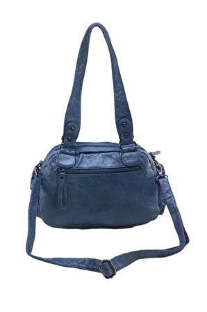 Y.S.Deri Kadın Omuz Çantası Vegan Deri Çok Cepli Çapraz Askılı Kadın Çantası 30 Cm