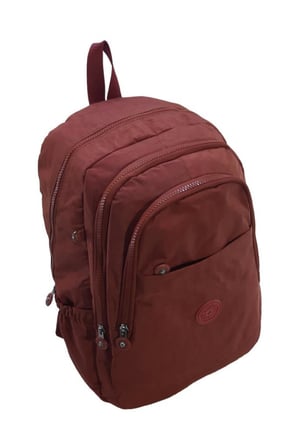 Klinkır Okul Çantası Hafif Yağmur Geçirmez Kumaş Çok Cepli Unisex Sırt Çantası 41*27 Cm Lise Çanta 