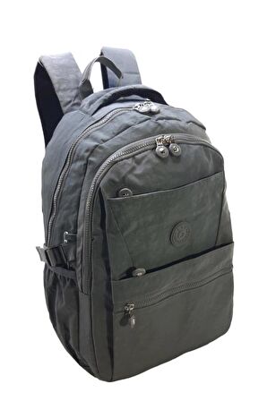 Çok Cepli Hafif Klinkır Kumaş Okul Sırt Çantası Unisex Çanta