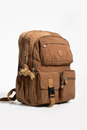 571 Collection Klinkır Sırt Çantası Çok Cepli 45*30 Cm Büyük Boy Lise Üniversite Çantası