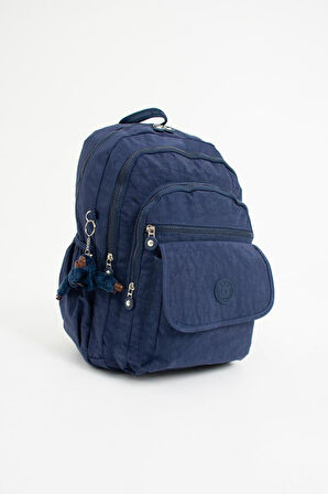 571 Collection Klinkır Kumaş Lise Üniversite Çantası 45*30 Cm Çok Cepli 