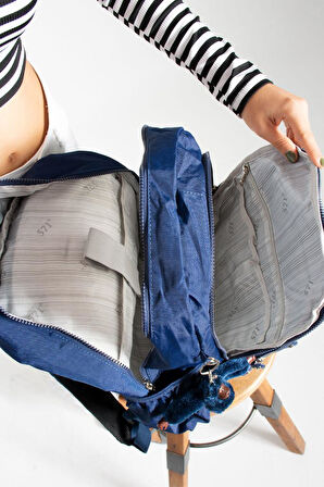 571 Collection Okul Sırt Çantası Lise Üniversite İlköğretim Çantası 45*30 Cm Hafif Klinkır Kumaş