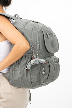 Lise Okul Sırt Çantası Çok Cepli Okul Çantası Hafif Klinkır Kumaş 43*30 Cm Seyahat Çantası