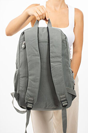 Lise Okul Sırt Çantası Çok Cepli Okul Çantası Hafif Klinkır Kumaş 43*30 Cm Seyahat Çantası