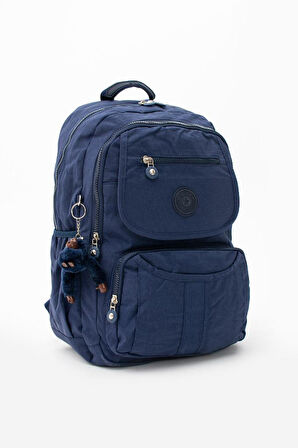 Lise Okul Sırt Çantası Çok Cepli Okul Çantası Hafif Klinkır Kumaş 43*30 Cm Seyahat Çantası