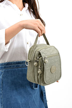 571 Collection Klinkır Kumaş Unisex Postacı Çanta Elde Tutma Çapraz Askılı Omuz Çantası 20*12 Cm