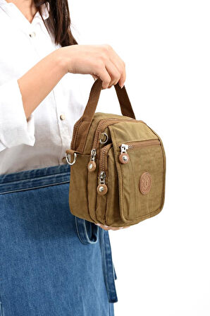 571 Collection Klinkır Kumaş Unisex Postacı Çanta Elde Tutma Çapraz Askılı Omuz Çantası 20*12 Cm