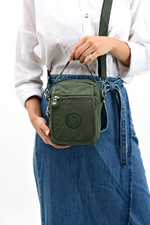571 Collection Klinkır Kumaş Unisex Postacı Çanta Elde Tutma Çapraz Askılı Omuz Çantası 20*12 Cm