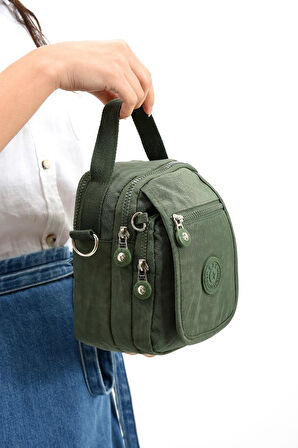 571 Collection Klinkır Kumaş Unisex Postacı Çanta Elde Tutma Çapraz Askılı Omuz Çantası 20*12 Cm