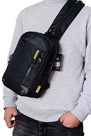 Body Bag Çanta Erkek Göğüs Sırt Çantası Fonksiyonel Kullanım BadyBag 30*17 Cm 