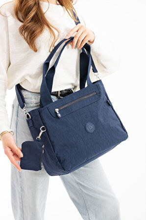 Kadın Omuz Çantası 33*28 Cm Çapraz Askılı Postacı Çanta Klinkır Hafif Su İtici Kumaş Kol Çantası