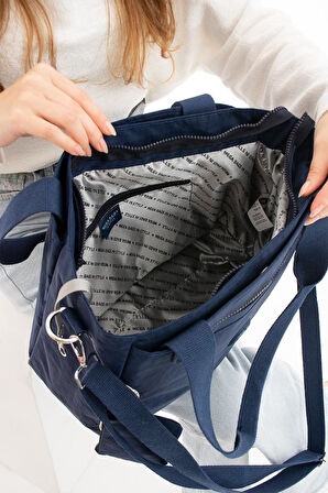 Kadın Omuz Çantası 33*28 Cm Çapraz Askılı Postacı Çanta Klinkır Hafif Su İtici Kumaş Kol Çantası