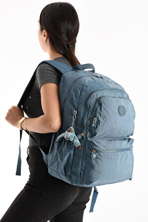 Unisex Kadın Sırt Çantası Gümlük Kullanıma Uygun Büyük Boy Seyahat Çantası 43*30 Cm Okul Çantası