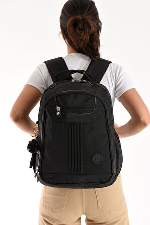 Unisex Sırt Çantası 40*30 Cm Okul Çantası Günlük Spor Çantası Klinkır Kumaş Hafif Çok Cepli Su İtici