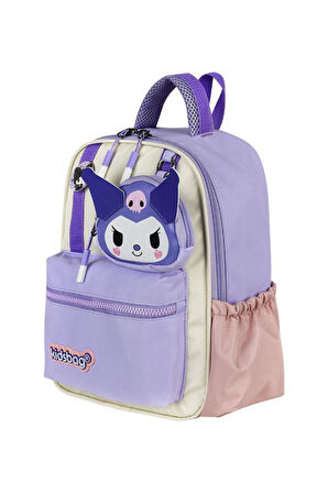 Kız Çocuk Anaokulu Sırt Çantası Kuromi Benzeri Kreş Çantası 33*25 Cm Ortopedik Su İtici Kumaş