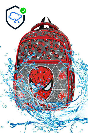 İlkokul Çantası Örümcek Adam 2'li Set 40*30 Cm Beslenme Çantası Ortopedik Sırt Çantası Erkek Çocuk