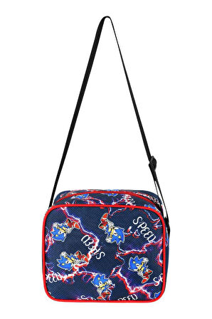 İlkokul Çantası Sonic 2'li Set 40*30 Cm Beslenme Çantası Ortopedik Sırt Çantası Erkek Çocuk
