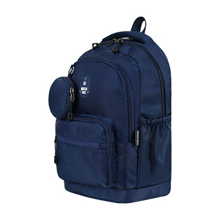 Unisex Lise Sırt Çantası Ortaokul Sırt Çantası 47*32 Cm Cüzdan-Anahtarlık Hediyeli 