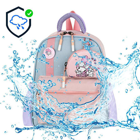 Kız Çocuk Anaokulu Sırt Çantası Melodi-Labubu Kreş Çantası 33*25 Cm Ortopedik Su İtici Kumaş