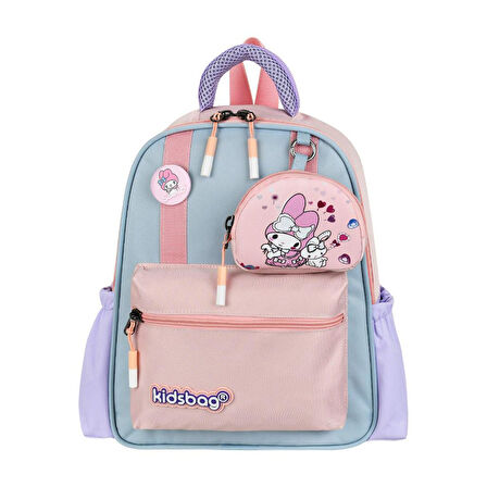 Kız Çocuk Anaokulu Sırt Çantası Melodi-Labubu Kreş Çantası 33*25 Cm Ortopedik Su İtici Kumaş