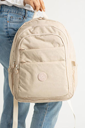 Unisex Okul Çantası Klinkır Kumaş Sırt Çantası Çok Cepli Hafif Yağmur Geçirmez 42*30 Cm 