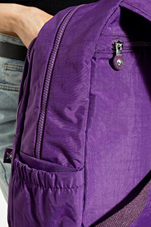 Unisex Okul Çantası Klinkır Kumaş Günlük Sırt Çantası Çok Cepli Hafif Yağmur Geçirmez 38*28 Cm 