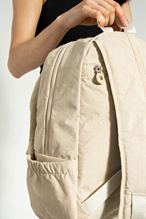 Unisex Okul Çantası Klinkır Kumaş Günlük Sırt Çantası Çok Cepli Hafif Yağmur Geçirmez 38*28 Cm 