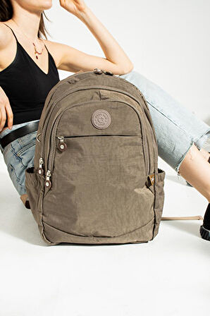 Unisex Okul Çantası Klinkır Kumaş Günlük Sırt Çantası Çok Cepli Hafif Yağmur Geçirmez 38*28 Cm 