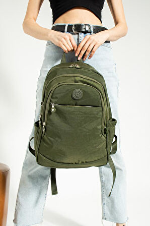 Unisex Okul Çantası Klinkır Kumaş Günlük Sırt Çantası Çok Cepli Hafif Yağmur Geçirmez 38*28 Cm 